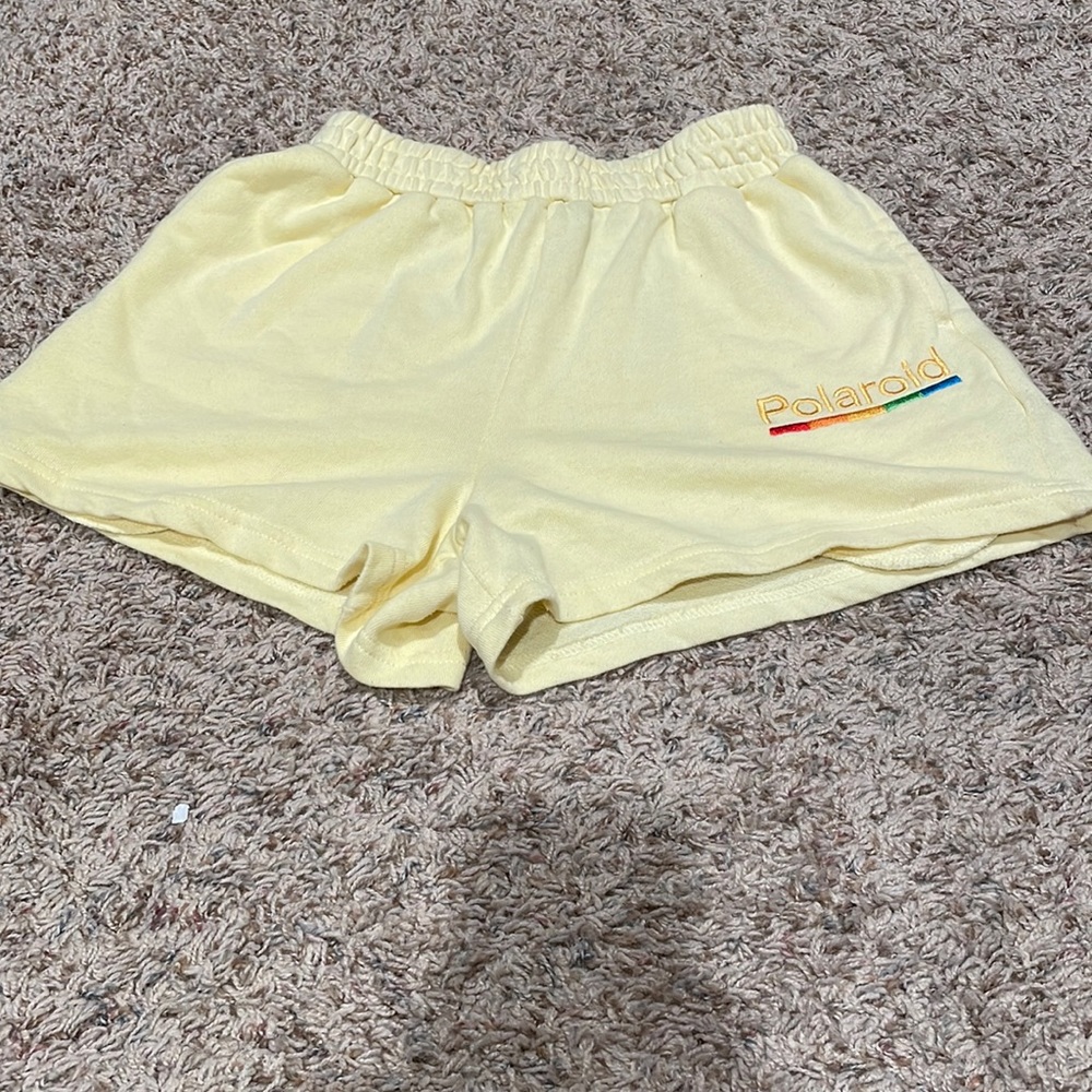 Yellow Polaroid Shorts